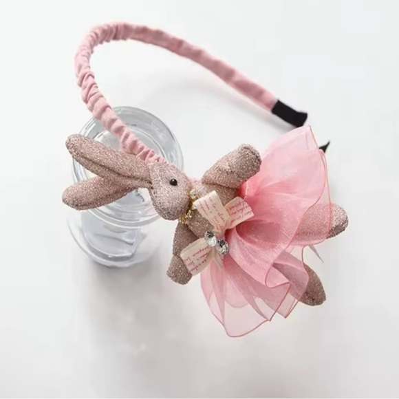 Pink Bunny Headband for Kids - Picture 3 of 3